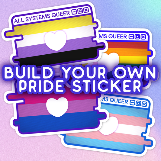 Build-Your-Own Pride System Message Sticker