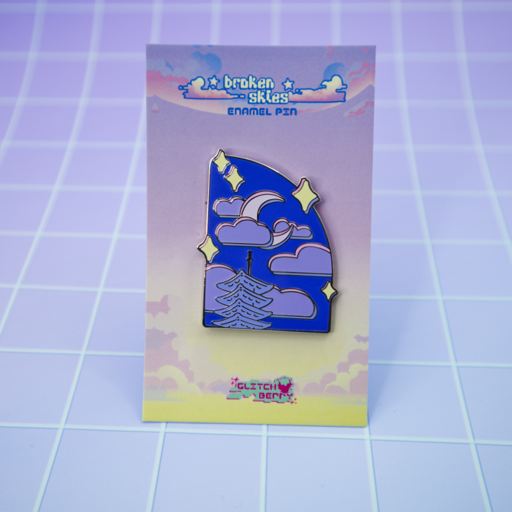 Pagoda Vaporwave Enamel Pin