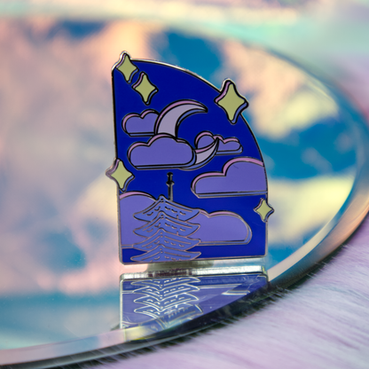 Pagoda Vaporwave Enamel Pin