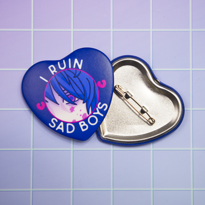 I Ruin Sad Boys Pin-Back Button