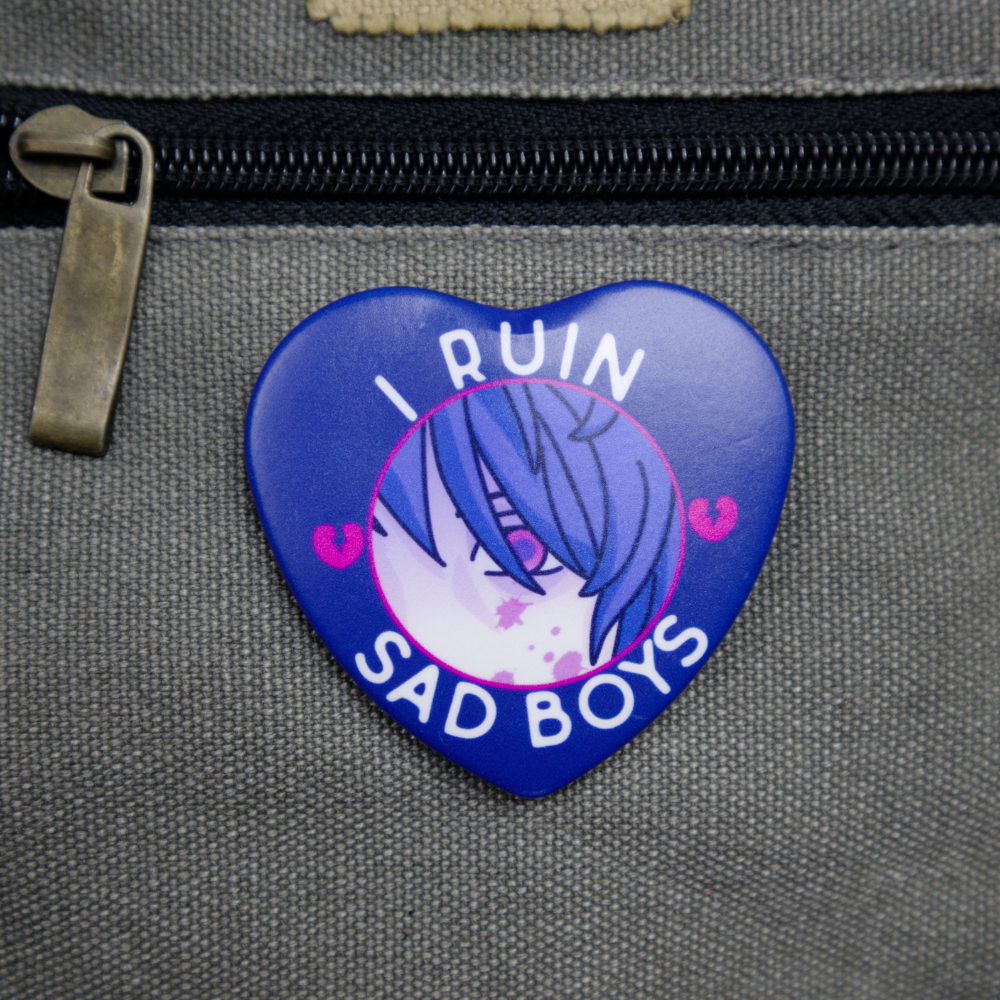 I Ruin Sad Boys Pin-Back Button