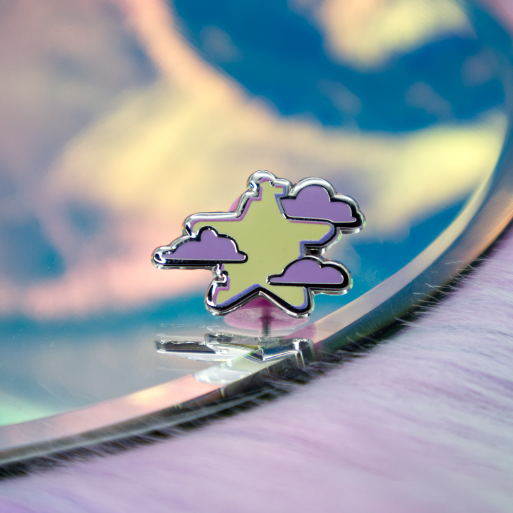 Mini Star Vaporwave Enamel Pin