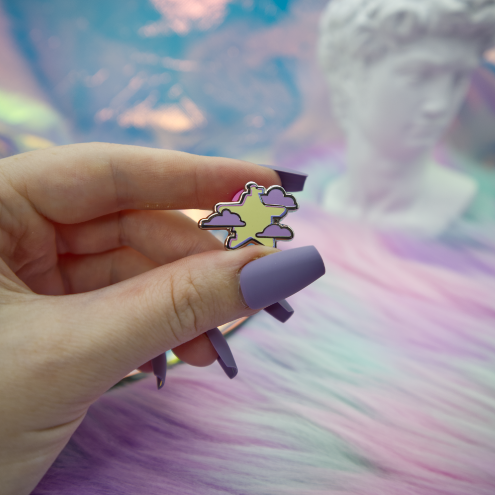 Mini Star Vaporwave Enamel Pin