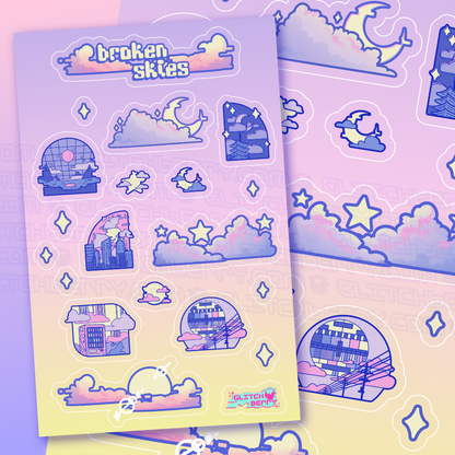 Broken Skies Sticker Sheet