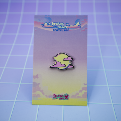 Mini Sun Vaporwave Enamel Pin