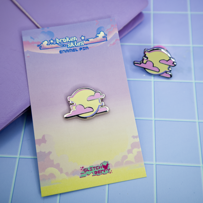 Mini Sun Vaporwave Enamel Pin