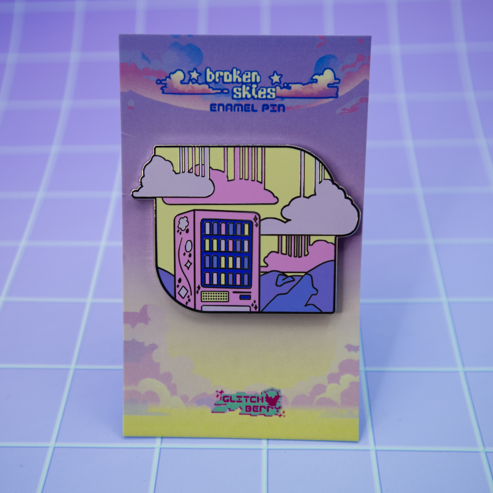 Vending Machine Vaporwave Enamel Pin