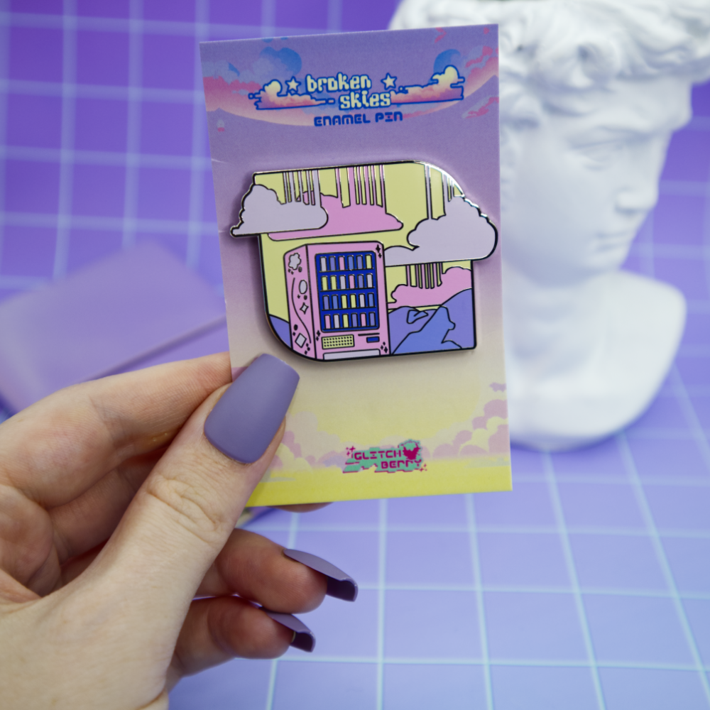 Vending Machine Vaporwave Enamel Pin