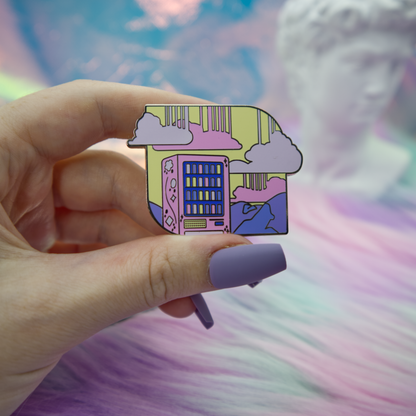 Vending Machine Vaporwave Enamel Pin