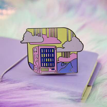 Vending Machine Vaporwave Enamel Pin