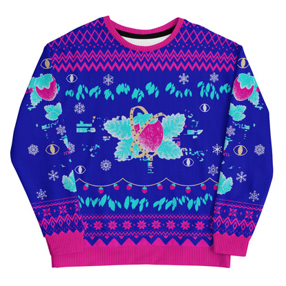 Biblically Accurate Strawberry Holiday Sweater