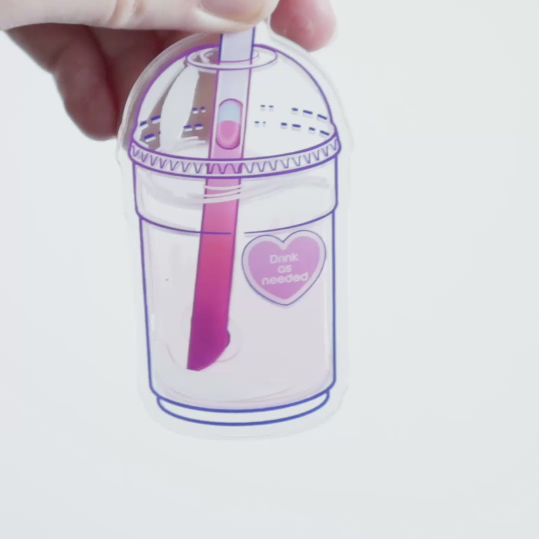 GlitchBerry Star Boba Shaker Acrylic Keychain B-Grade